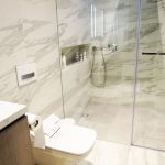 terrace house marble shower