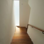 Semi-detached house timber stair